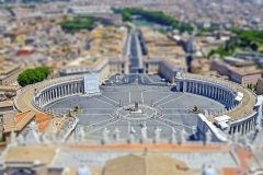 Aerial view over St. Peter's Square, Rome, Italy