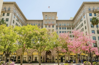 The Beverly Wilshire Hotel in Beverly Hills, California, USA