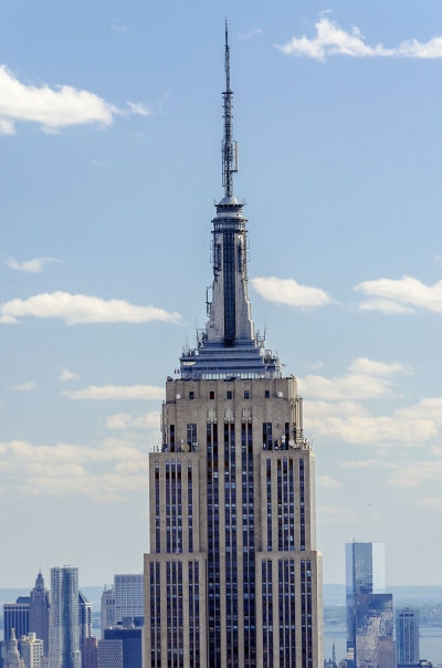 Aerial view of the Empire State Building, New York, USA