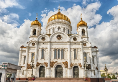 Cathedral of Christ the Saviour, iconic landmark in Moscow, Russia