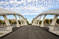 Ponte della Musica, modern architecture in Rome, Italy