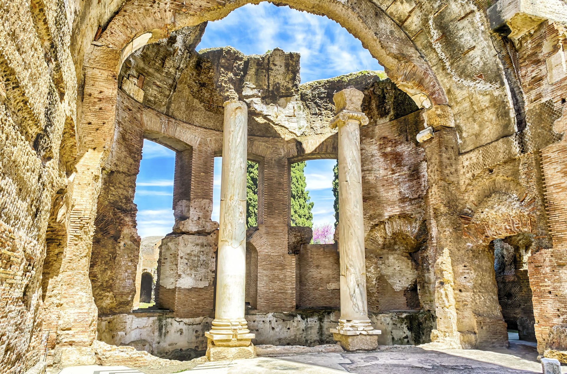 Ruins of Villa Adriana (Hadrian's Villa), Tivoli, Italy