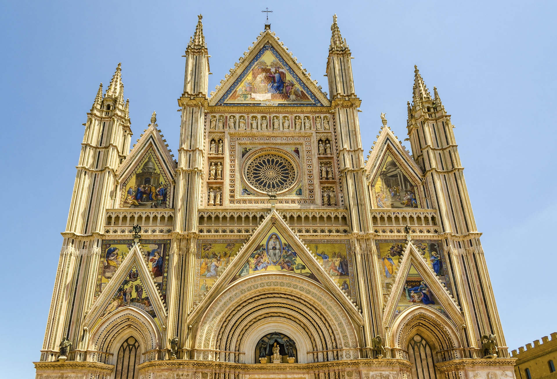 Facade of the Orvieto Cathedral, Italy