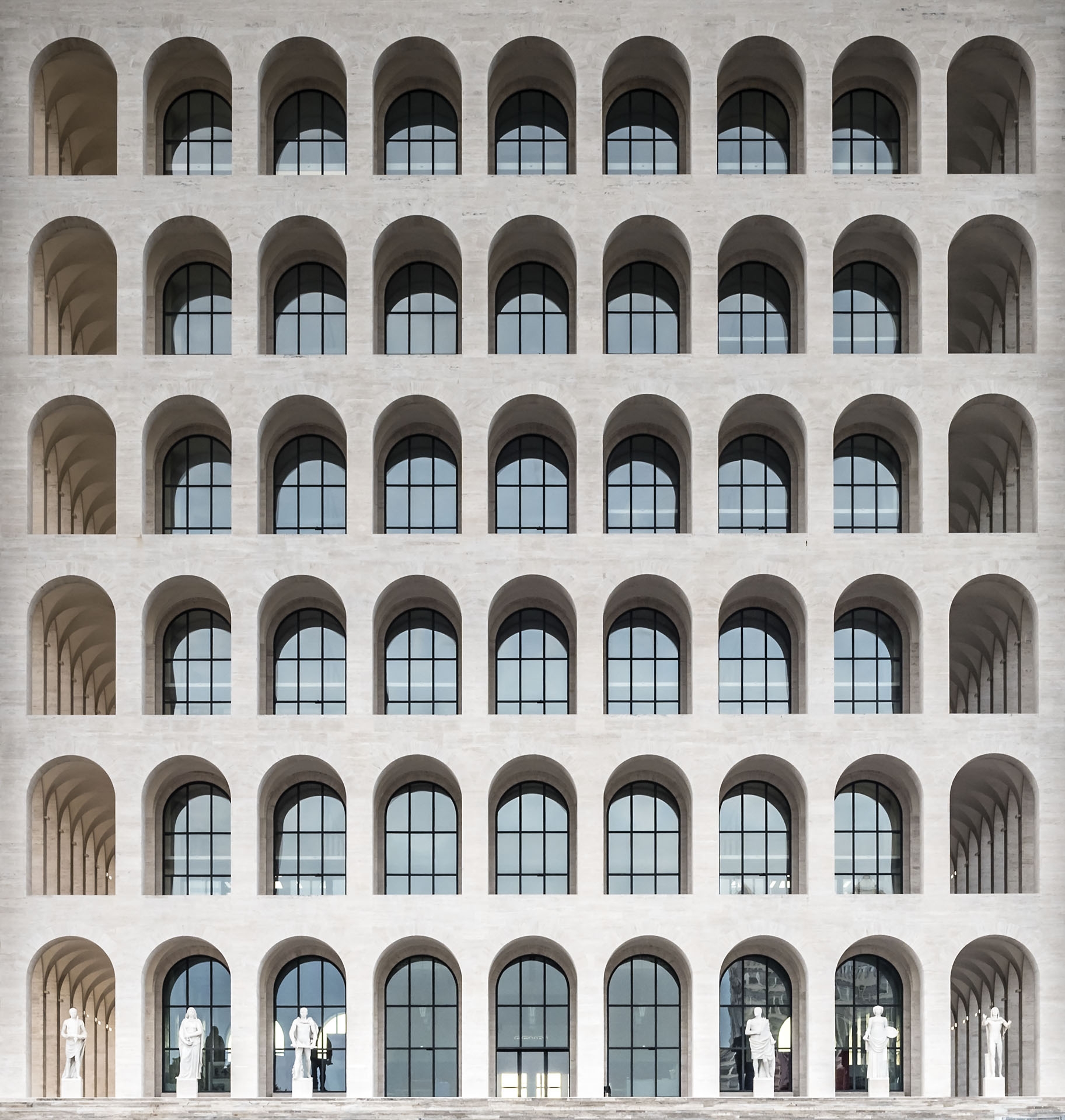 The Palazzo della Civilta Italiana, aka Square Colosseum, Rome, Italy