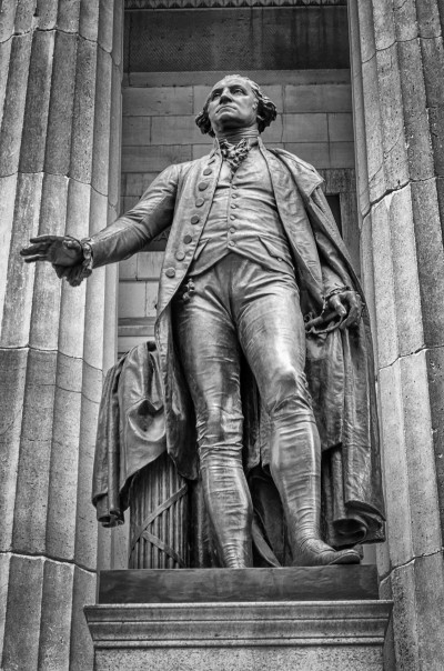 George Washington statue, Federal Hall National Memorial, New York, USA