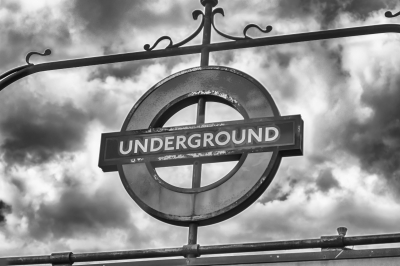 Underground sign in London, UK