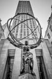 Atlas statue in front of Rockefeller Center, New York, USA