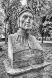 Bust statue of Dante Alighieri, Villa Borghese, Rome, Italy