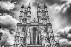 Facade of the Westminster Abbey, London, UK