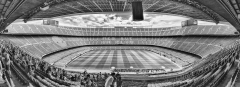 Panoramic view of Camp Nou stadium, Barcelona, Catalonia, Spain