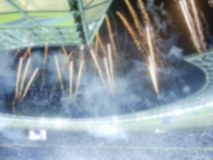 Defocused Background of Victory Celebration at the Stadium. Intentionally blurred post production