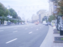 Defocused background of Khreshchatyk street in Kiev. Intentionally blurred post production