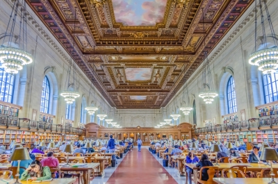 Interior of the New York Public Library, New York