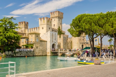 Scaliger Castle in Sirmione, Italy