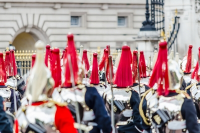The guard ceremony at Buckingham Palace