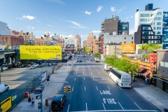 the 10th Avenue from the High Line Park in Midtown Manhattan, New York