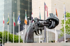 Non-Violence sculpture at the United Nations Headquarters