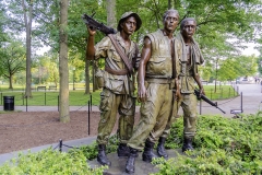 Vietnam Veterans Memorial statue, Washington DC, USA