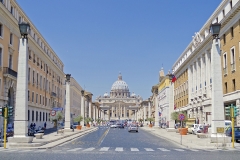 Via della Conciliazione and St. Peter's Church, Rome, Italy