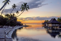 Tropical sunset, French Polynesia