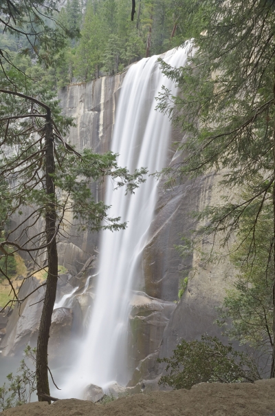 Vernal Falls, iconic waterfall in Yosemite National Park, USA
