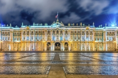 Facade of the Winter Palace, Hermitage Museum, St. Petersburg, Russia