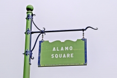 Alamo Square Sign in San Francisco, USA