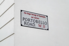 Portobello Road Sign in Notting Hill, London, UK