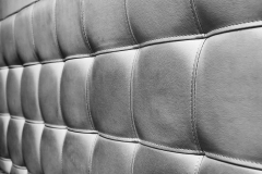 Tufted grey leather headboard texture for background