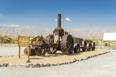 Steam tractor at Furnace Creek Ranch in Death Valley, USA