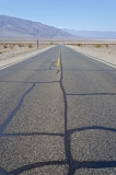 Hot desert road in Death Valley National Park, USA