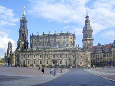Hofkirche, iconic Dresden Cathedral, Germany