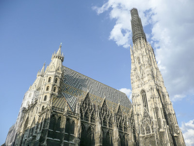 St.Stephan Cathedral, the main iconic landmark of Vienna, Austria
