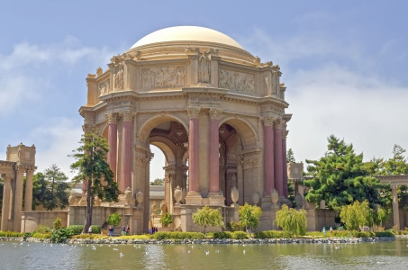 The Palace of Fine Arts in San Francisco, California, USA