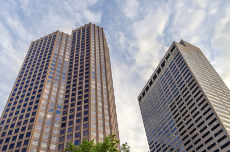 Modern skyscrapers in central Boston, USA