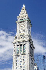 Custom House Tower, iconic building in central Boston, USA