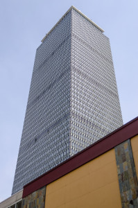 The iconic Prudential Tower in central Boston, USA
