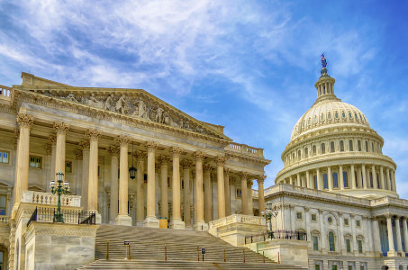 United States Capitol building, iconic home of the United States Congress, Washington DC, USA