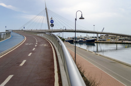 Bridge of the Sea, iconic example of modern architecture and landmark in Pescara, Italy